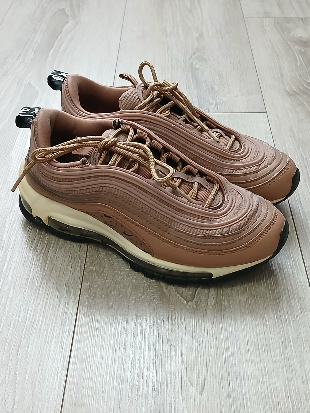 Nike Air Max 97 LX Women's Brown Tan Low-Top Luxury Sneakers